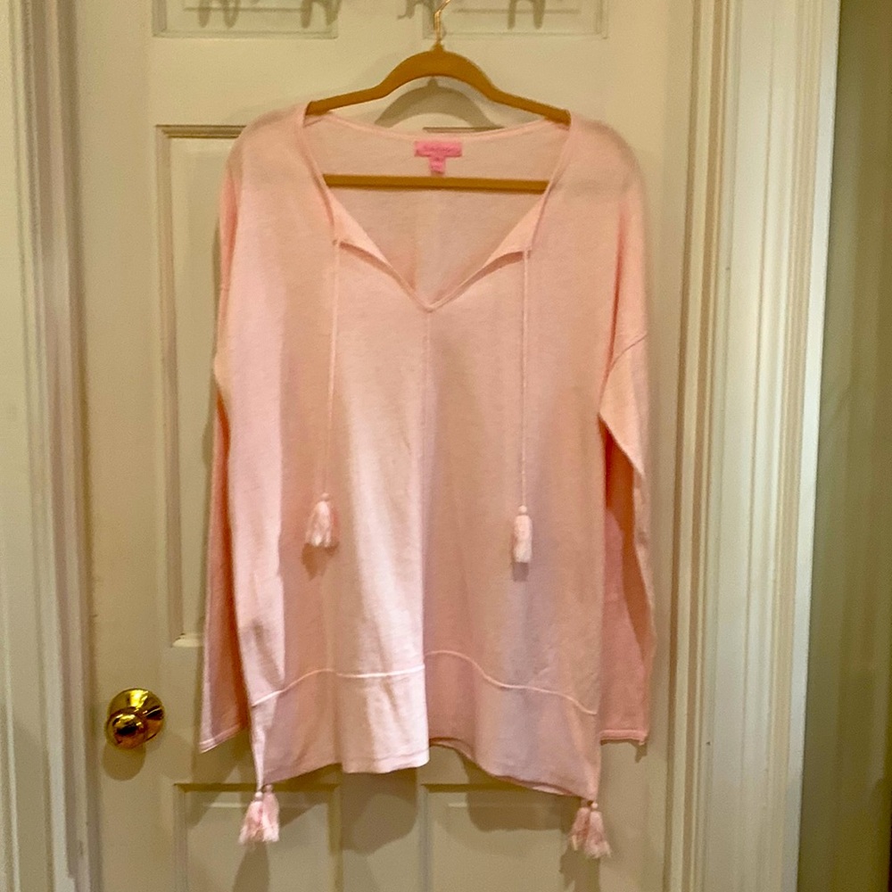Lilly Pulitzer Pink Sweater, XL